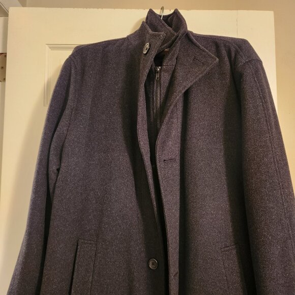 Riccardo Fazzi XL Gray Charcoal Dress Coat